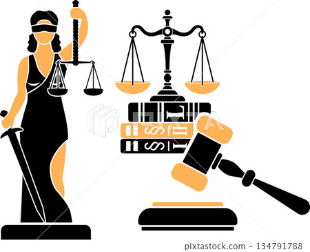 Law and Justice Concept 134791788