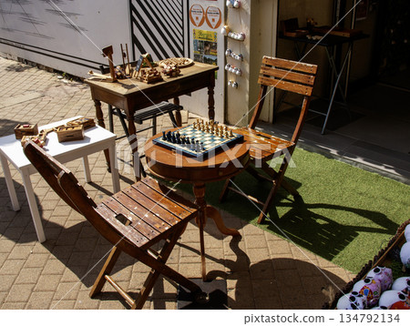 Outdoor Chess Setup in Soulac-sur-Mer, Bordeau, France 134792134