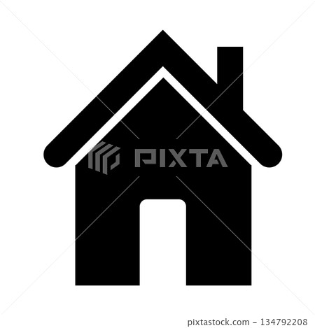 房屋/住宅的簡單象形圖圖標 134792208