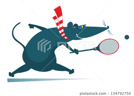 tennis, tennis player, mouse 134792750
