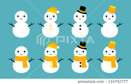 可愛雪人套裝 黃色 134792777