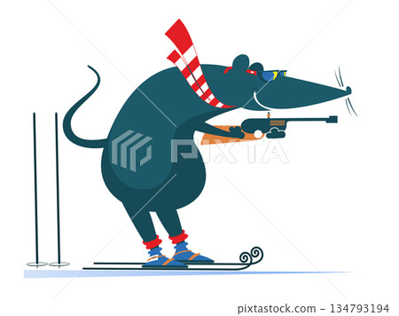 rat, mouse, skier 134793194