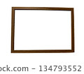 Brown wooden photo frame 134793552