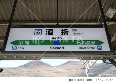 Sakaori Station Station Sign Sakaori Station Station Sign 134794932