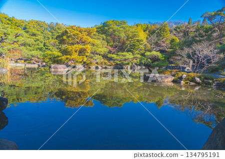 The garden of Tairyu Sanso in Kyoto 134795191