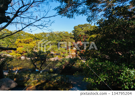 The garden of Tairyu Sanso in Kyoto The garden of Tairyu Sanso in Kyoto 134795204