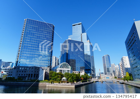 Office area around Hamamatsucho Station in Tokyo Office area around Hamamatsucho Station in Tokyo 134795417