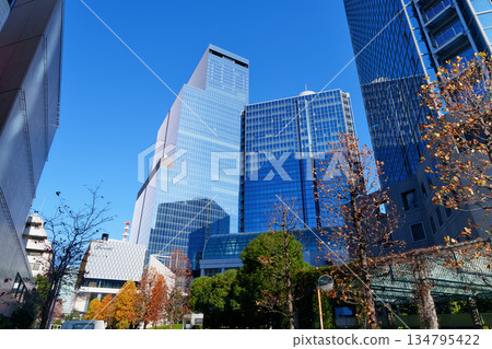 Office area around Hamamatsucho Station in Tokyo Office area around Hamamatsucho Station in Tokyo 134795422