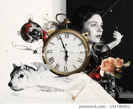 一個由懷錶、一幅女人畫像和一頭白狼編織而成的奇幻世界 134796902