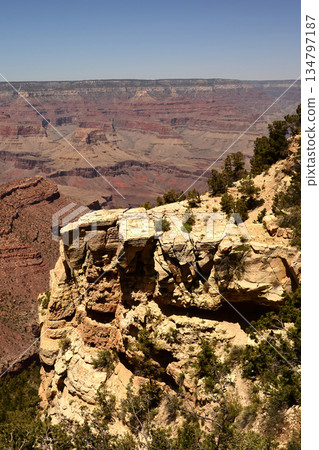 Hazy Sky Day At The Grand Canyon Arizona 134797187
