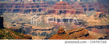 Hazy Sky Day At The Grand Canyon Arizona Hazy Sky Day At The Grand Canyon Arizona 134797188