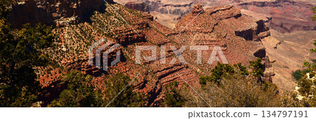 Hazy Sky Day At The Grand Canyon Arizona 134797191