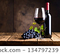 Red wine, wine glasses, enjoying wine, bar 134797239