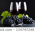 Red wine, wine glasses, enjoying wine, bar 134797248