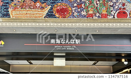 Nankai Electric Railway's Nankai Namba Station sign 134797516