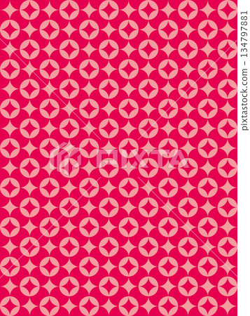 Salmon pink cloisonné background 134797881