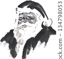 單色聖誕老人 134798053