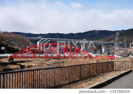 Okaya City, Nagano Prefecture_Kamaguchi Bridge 1_February 2025 Okaya City, Nagano Prefecture_Kamaguchi Bridge 1_February 2025 134798564