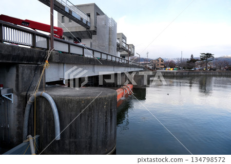 長野縣岡谷市_釜口水門7_2025年2月 134798572