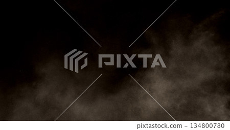 Realistic sandstorm particle effect with fine dust and sand grains flying through the air. Cinematic atmospheric motion ideal for VFX overlays, desert scenes, storm simulations, and dramatic visual 134800780