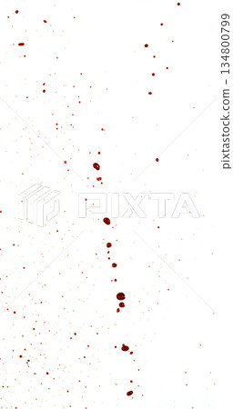 Photograph capturing a dramatic blood drops splashing on a clean white background. The red liquid forms organic droplets and abstract shapes. Ideal for horror, medical, or artistic use. Photograph capturing a dramatic blood drops splashing on a clean white background. The red liquid forms organic droplets and abstract shapes. Ideal for horror, medical, or artistic use. 134800799