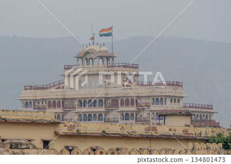 India, Jaipur, the Chandra Mahal, part of the City Palace complex India, Jaipur, the Chandra Mahal, part of the City Palace complex 134801473