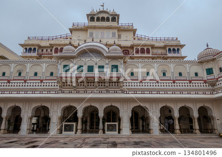 India, Jaipur, the Chandra Mahal, part of the City Palace complex 134801496