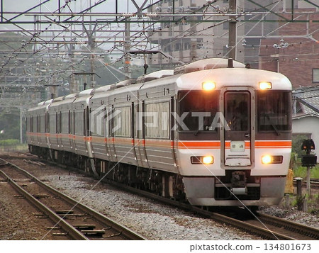 東海道本線 373 系列 9 節車廂（快速月光長良號列車之後的普通列車） 134801673