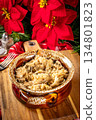 Lenten sauerkraut with mushrooms. 134801823