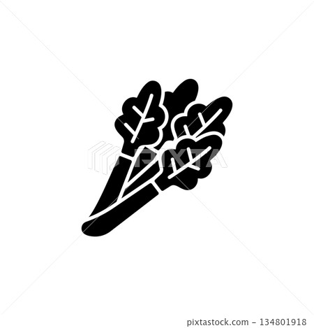 celery vector icon. Vegetable icon solid style. perfect use for logo, presentation, website, and more. modern icon design glyph style 134801918