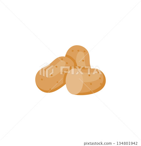 potato vector icon. Vegetable icon solid style. perfect use for logo, presentation, website, and more. modern icon design glyph style 134801942