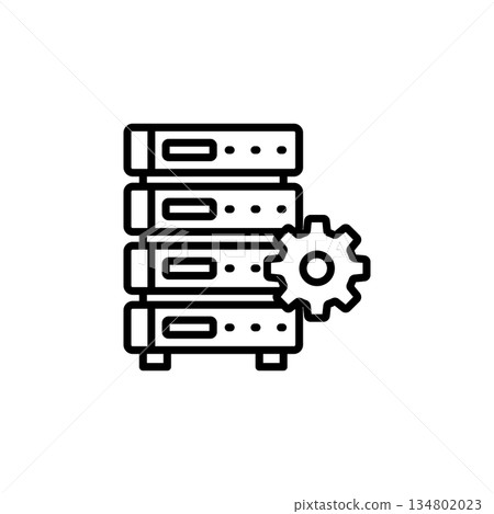 Backend vector icon. Coding and programming icon line style. perfect use for logo, presentation, website, and more. Modern icon design outline style Backend vector icon. Coding and programming icon line style. perfect use for logo, presentation, website, and more. Modern icon design outline style 134802023