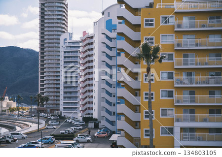 【和歌山濱海城】色彩繽紛的公寓大樓 134803105