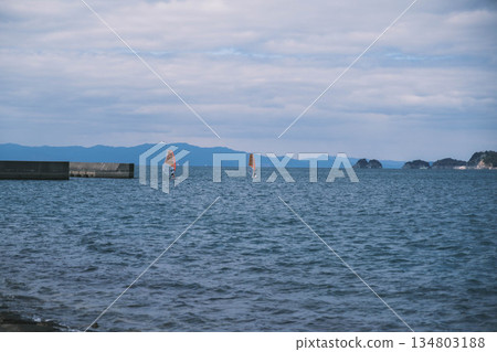[Wakayama Marina City] A resort scene in a rural town 134803188
