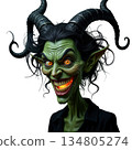 The image is a cartoonish depiction of a demonic or goblin-like creature 134805274