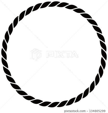 New Year's rope decoration frame 134805299
