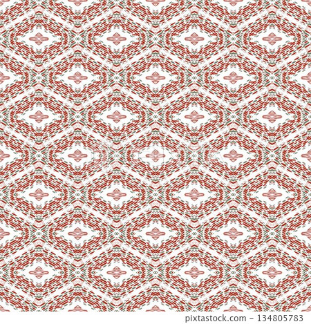green and red abstract geometric seamless ethnic pattern background, repeatable motif for fabric and wallpaper design illustration green and red abstract geometric seamless ethnic pattern background, repeatable motif for fabric and wallpaper design illustration 134805783