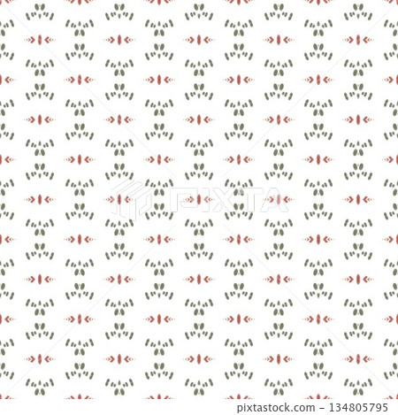 green and red abstract geometric seamless ethnic pattern background, repeatable motif for fabric and wallpaper design illustration green and red abstract geometric seamless ethnic pattern background, repeatable motif for fabric and wallpaper design illustration 134805795