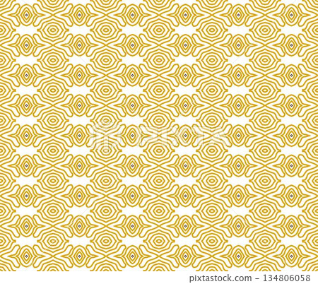 yellow and white abstract geometric seamless pattern background, repeatable motif for fabric and wallpaper design illustration yellow and white abstract geometric seamless pattern background, repeatable motif for fabric and wallpaper design illustration 134806058