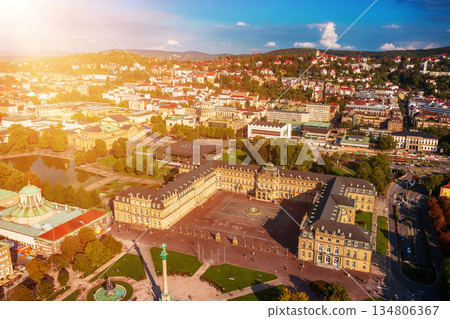 Schlossplatz in Stuttgart, Germany, travel landscape 134806367