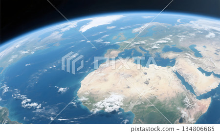 從衛星軌道拍攝的白天空拍影像 134806685