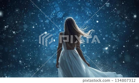 星空下的女人 134807312