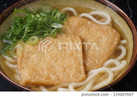 Kitsune udon Japanese food Kitsune udon Japanese food 134807667