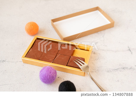 Delicious chocolate in a box Delicious chocolate in a box 134807888
