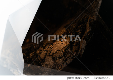 Close-up of smoky quartz rough 134808859