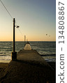 Okamoto Pier in Minamiboso, Chiba Prefecture in the evening 134808867