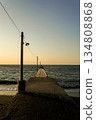 Okamoto Pier in Minamiboso, Chiba Prefecture in the evening 134808868