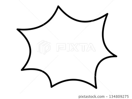 A simple spiky speech bubble 134809275