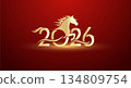 2026 Golden Horse New Year Design 134809754