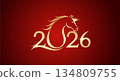 2026 Golden Horse New Year Design 134809755